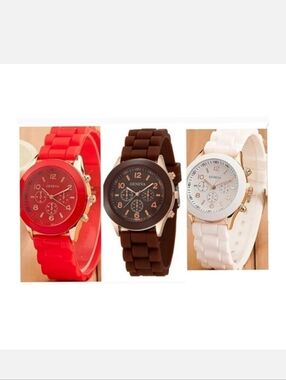 Geneva Silicon Quartz Watch